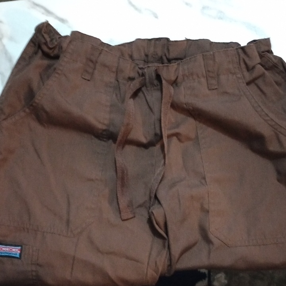 Cherokee Workwear Brown Pants - Picture 1 of 9